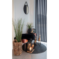 Tappeto Asimmetrico Lambskin, Nero, Vera Pelle di Agnello, 85x50x5 cm, Seven Design