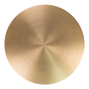 Tavolino Lecco, Ottone, Metallo, 51x51x52 cm, Seven Design