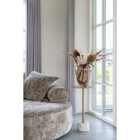 Tavolino Lecco, Ottone, Metallo, 41x41x58 cm, Seven Design