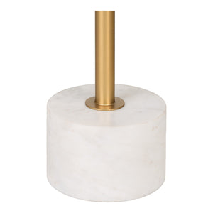 Tavolino Lecco, Ottone, Metallo, 41x41x58 cm, Seven Design