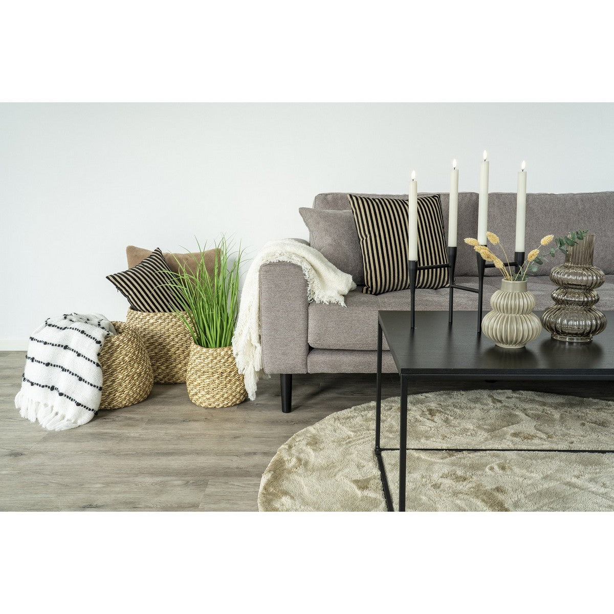 Cuscino Decorativo Lido, Beige, Poliestere, 40x40x10 cm, EPIKASA