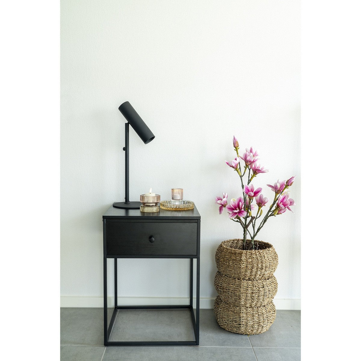 Pianta Artificiale Magnolia, Rosa, Polietilene, 30x40x74 cm, Seven Design