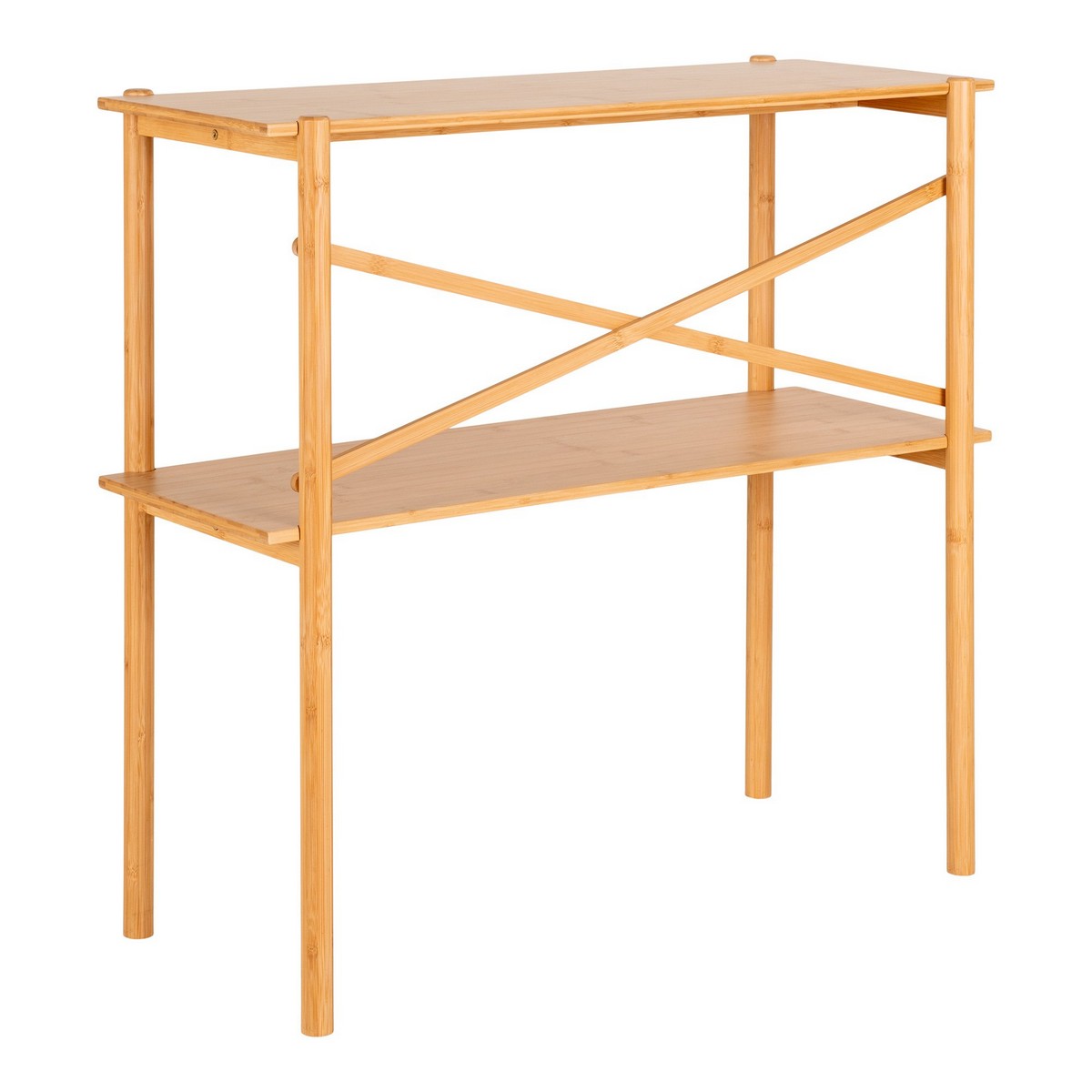 Tavolo Consolle Manaus, Marrone, Bamboo, 32x83x80,5 cm, Seven Design