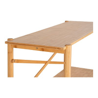 Tavolo Consolle Manaus, Marrone, Bamboo, 32x83x80,5 cm, Seven Design