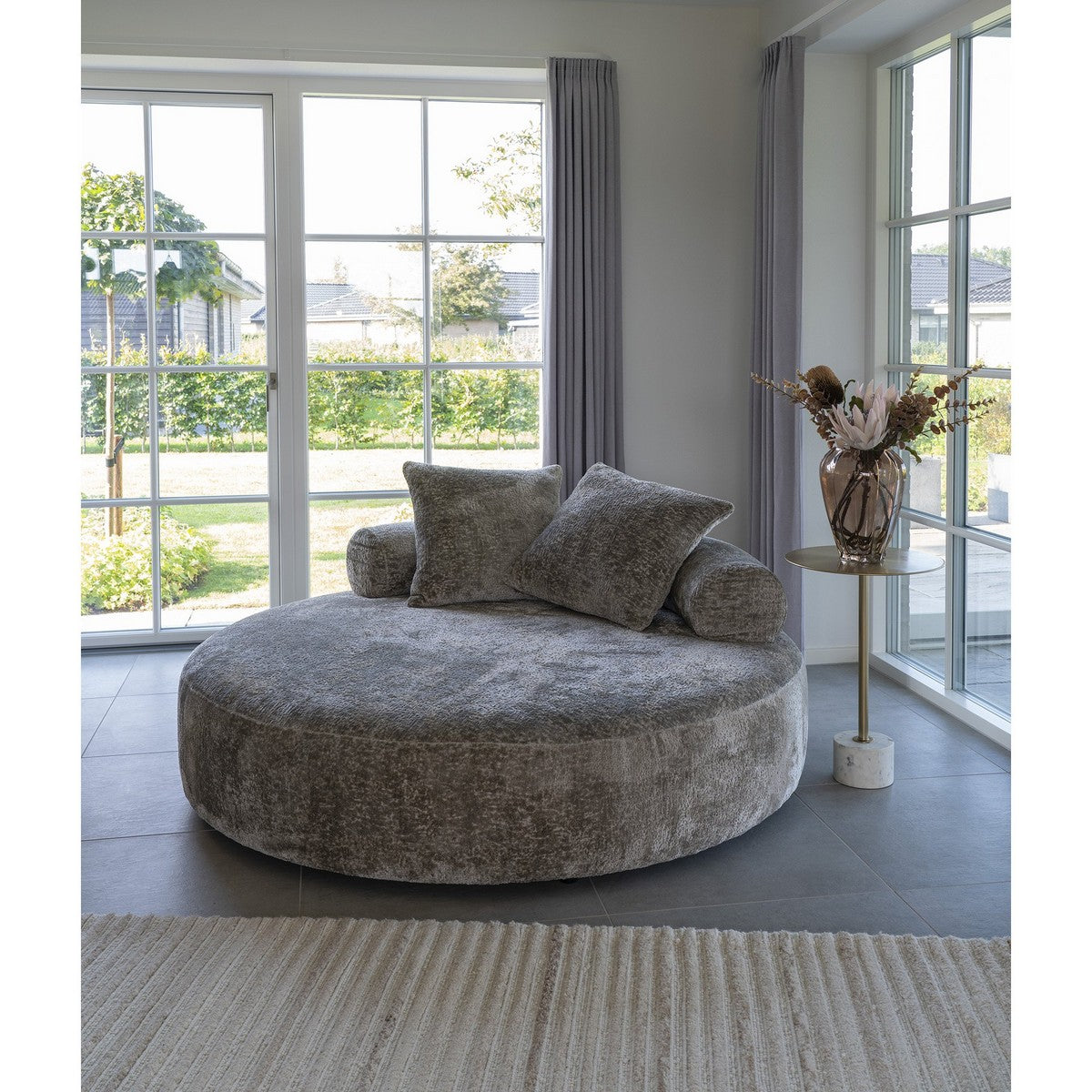 Tappeto Rettangolare Mango, Beige, Lana, 230x160x1 cm, Seven Design