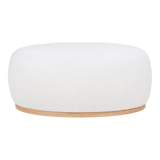 Pouf Manhattan, Bianco, Poliestere, 88,5x54,5x36 cm, Seven Design