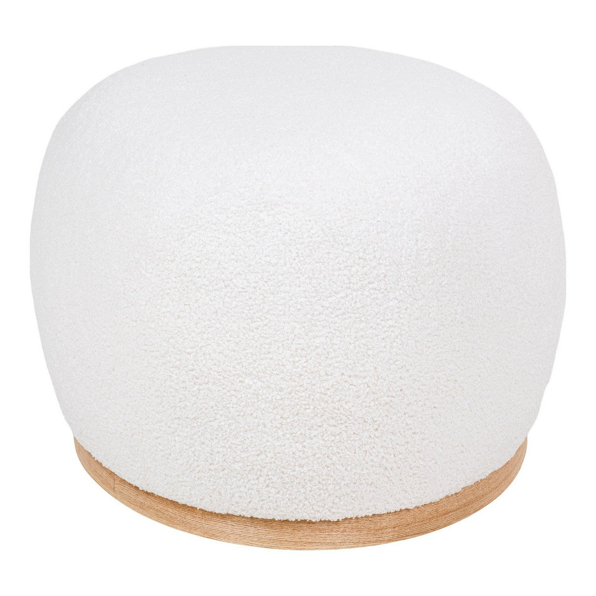 Pouf Manhattan, Bianco, Poliestere, 88,5x54,5x36 cm, Seven Design