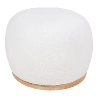 Pouf Manhattan, Bianco, Poliestere, 88,5x54,5x36 cm, Seven Design