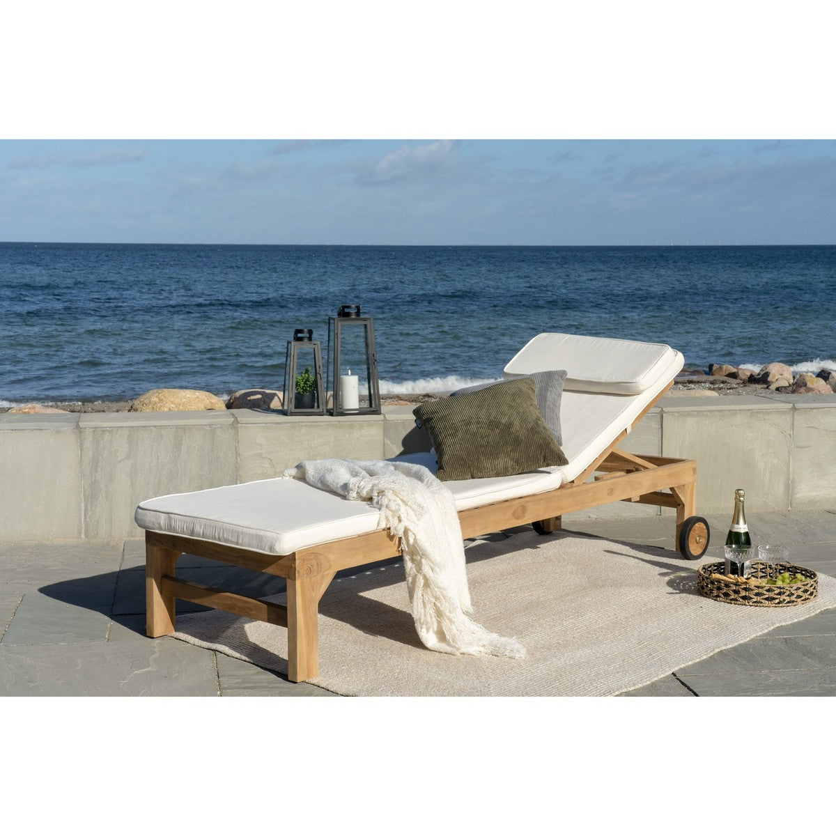 Tappeto Rettangolare Menorca, Beige, Pet, 200x140x1 cm, Seven Design