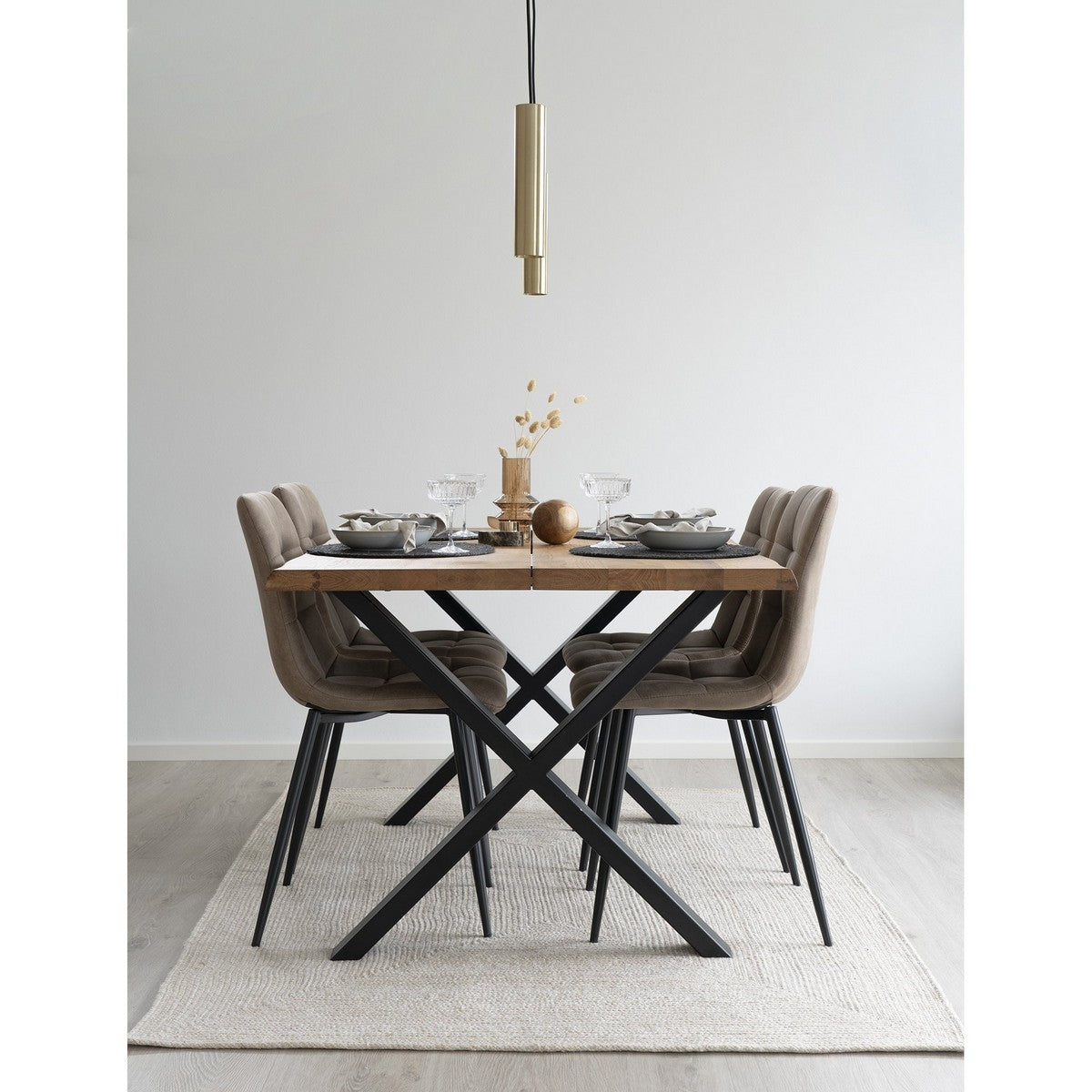 Tappeto Rettangolare Menorca, Beige, Pet, 200x140x1 cm, Seven Design