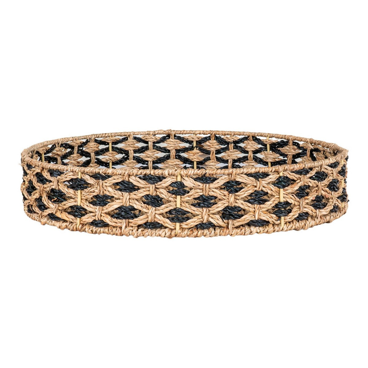 Vassoio Nerja, Marrone,  	Erba Marina, 38x38x7 cm, Seven Design