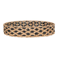 Vassoio Nerja, Marrone,  	Erba Marina, 38x38x7 cm, Seven Design