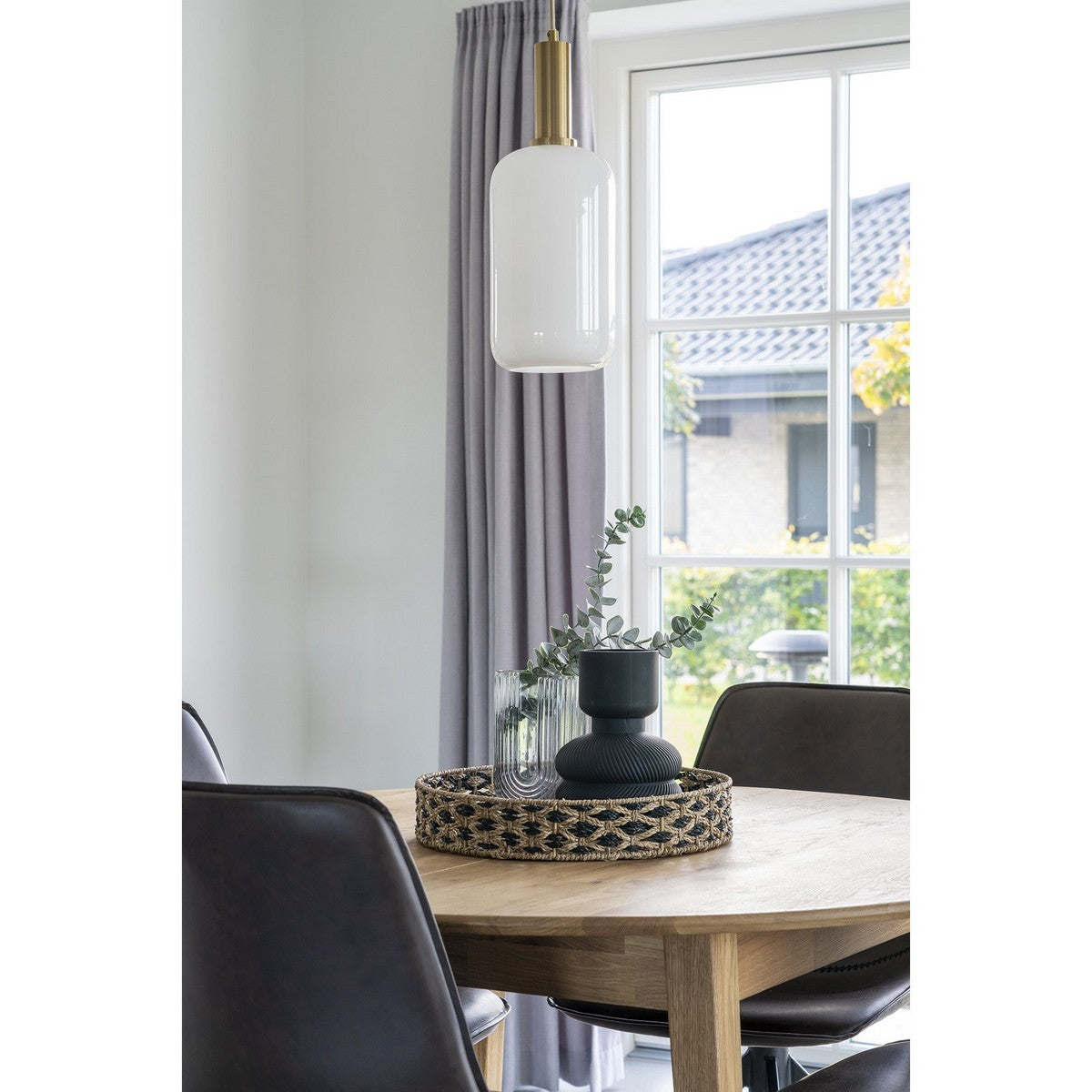 Vassoio Nerja, Marrone,  	Erba Marina, 38x38x7 cm, Seven Design