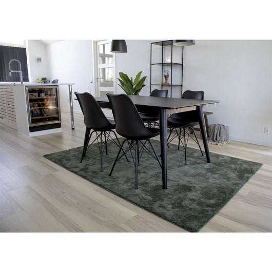 Set di 2 Sedie Oslo, Nero, Plastica, 55x48x86 cm, Seven Design