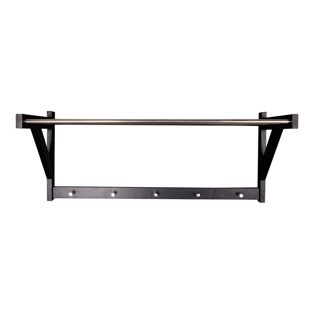 Appendiabiti da Parete Padova, Nero, Metallo, 78x32x34 cm, Seven Design