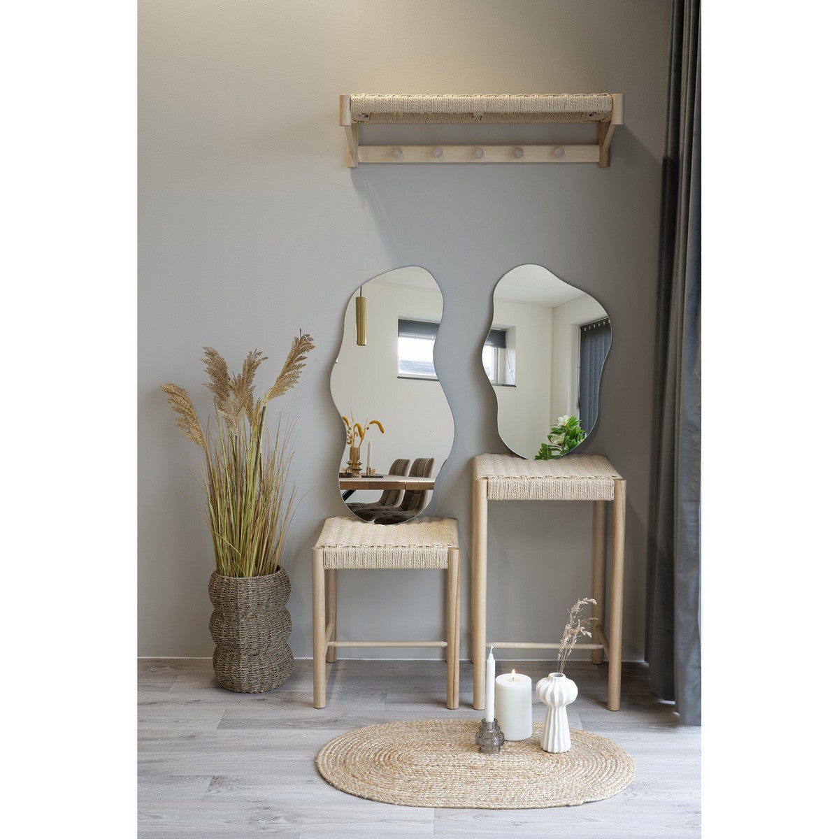 Specchio senza Cornice Palermo, Argento, Vetro, 0,5x40x60 cm, Seven Design