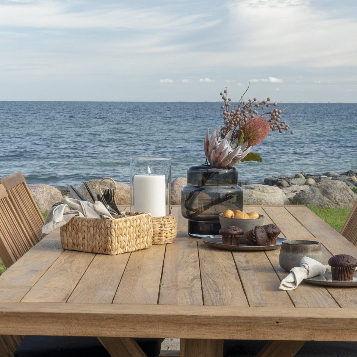 Cesto Portaoggetti Pleiku, Marrone, Giacinto d'Acqua, 20x20x11 cm, Seven Design