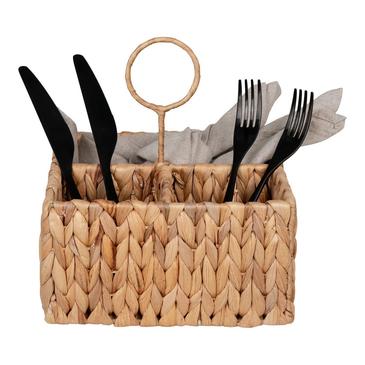 Cesto Portaoggetti Pleiku, Marrone, Giacinto d'Acqua, 20x20x11 cm, Seven Design