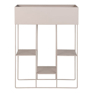 Vaso per Piante Rabo, Beige, Metallo, 60x25x80 cm, Seven Design