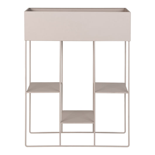 Vaso per Piante Rabo, Beige, Metallo, 60x25x80 cm, Seven Design