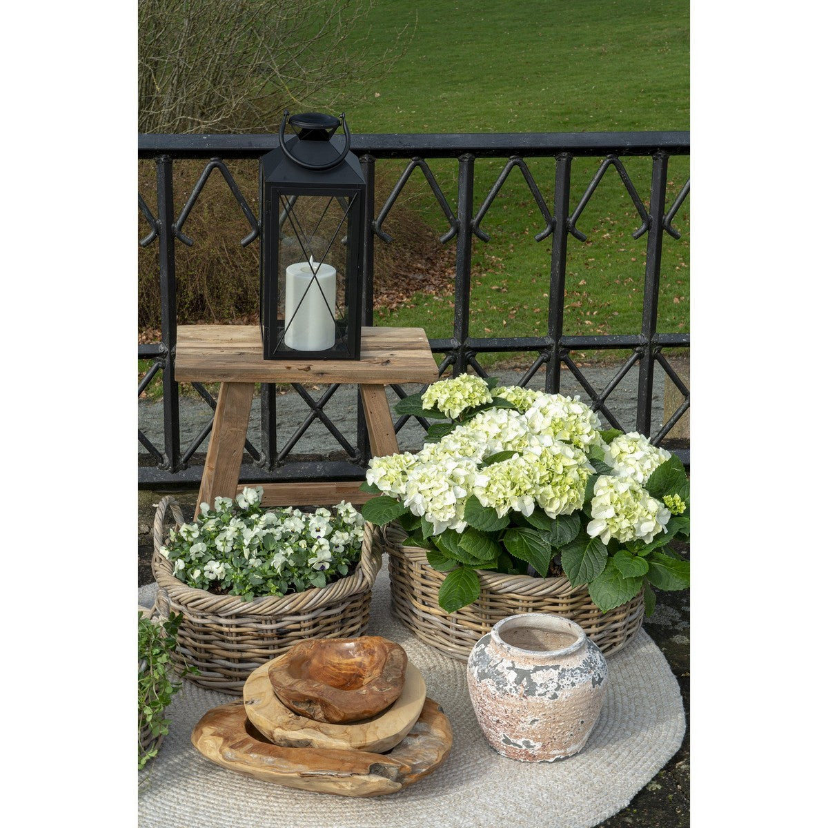 Vassoio Rio, Marrone, Legno, 40x40x12 cm, Seven Design