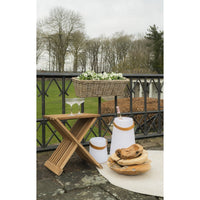 Vassoio Rio, Marrone, Legno, 40x40x12 cm, Seven Design