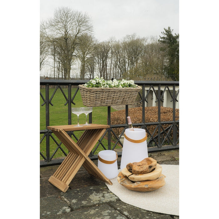 Vassoio Rio, Marrone, Legno, 40x40x12 cm, Seven Design