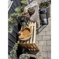 Vassoio Rio, Marrone, Legno, 30x30x10 cm, Seven Design