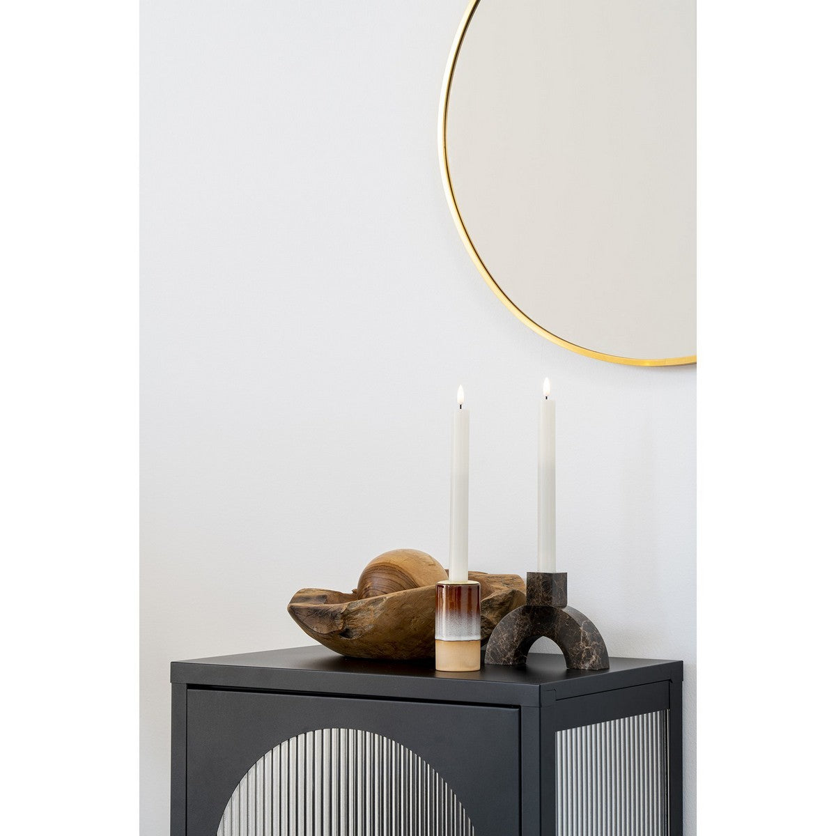 Vassoio Rio, Marrone, Legno, 30x30x10 cm, Seven Design