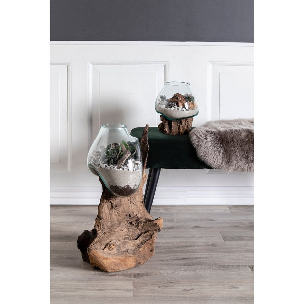 Terrario San, Marrone, Legno, 20x18x20 cm, Epikasa