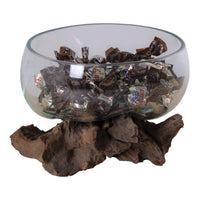 Terrario San, Marrone, Legno, 15x15x15 cm, Epikasa