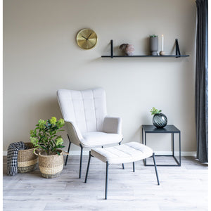 Plaid Side, Nero, Cotone, 180x130x0,5 cm, Seven Design