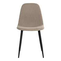 Set di 2 Sedie Stockholm, Beige, Tessuto, 50x47x86 cm, Seven Design