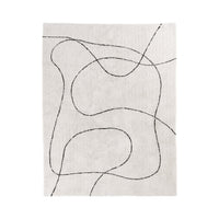 Tappeto Rettangolare Tampa, Bianco, Cotone, 230x160x1 cm, Seven Design