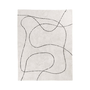 Tappeto Rettangolare Tampa, Bianco, Cotone, 230x160x1 cm, Seven Design