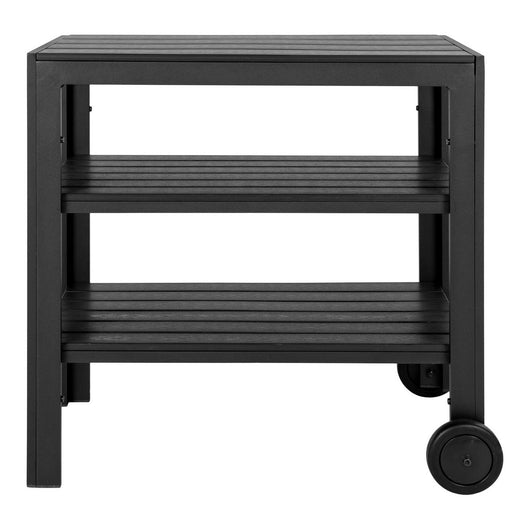 Carrello Taormina, Nero, Polietilene, 75x45x75 cm, Seven Design