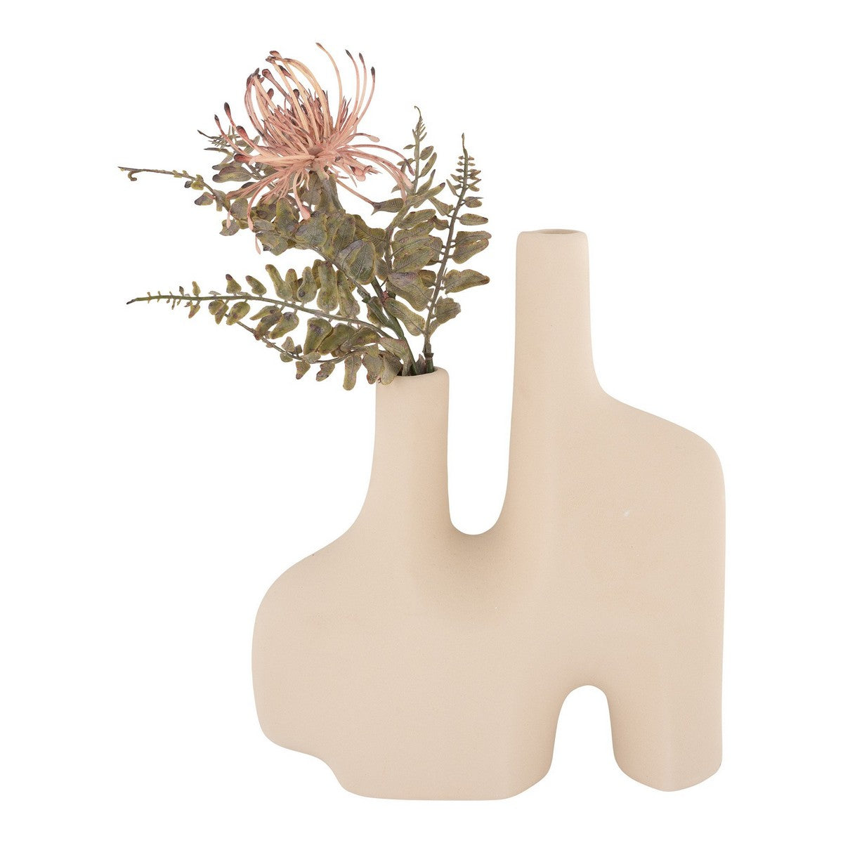 Vaso Decorativo Buttercup, Beige, Ceramica, 8x23,5x27 cm, Seven Design