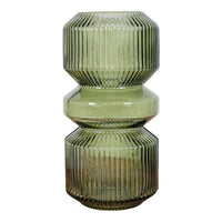 Vaso Decorativo Heather, Verde, Vetro, 12x12x25 cm, Seven Design