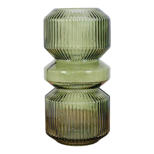Vaso Decorativo Heather, Verde, Vetro, 12x12x25 cm, Seven Design
