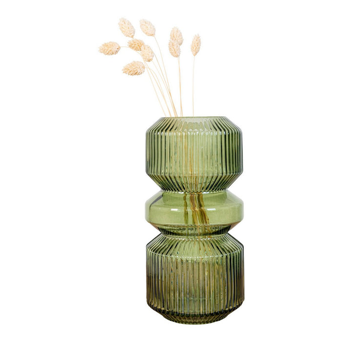Vaso Decorativo Heather, Verde, Vetro, 12x12x25 cm, Seven Design