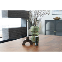 Vaso Decorativo Heather, Verde, Vetro, 12x12x25 cm, Seven Design