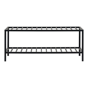 Scarpiera Vita, Nero, Metallo, 34x79x32 cm, Seven Design