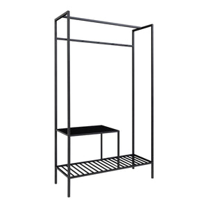 Appendiabiti da Terra Vita, Nero, Metallo, 38x101x170 cm, Seven Design