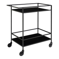 Carrello Vita, Nero, Metallo, 68x40x79 cm, Seven Design