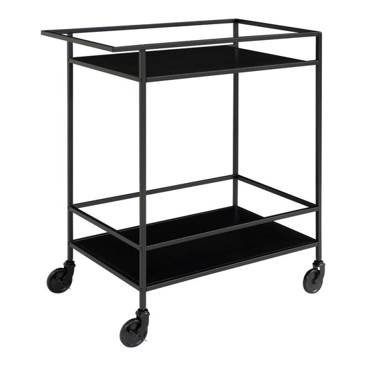 Carrello Vita, Nero, Metallo, 68x40x79 cm, Seven Design