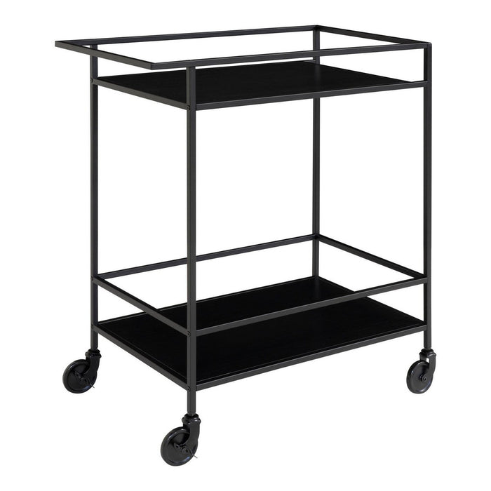 Carrello Vita, Nero, Metallo, 68x40x79 cm, Seven Design