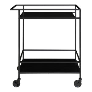 Carrello Vita, Nero, Metallo, 68x40x79 cm, Seven Design