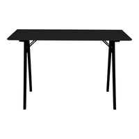 Scrivania Vojens, Nero, MDF, 60x120x75 cm, Seven Design