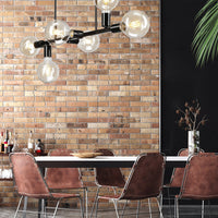 Lampada a Soffitto Astrid, Nero, Acciaio, 73x39x39 cm, Seven Design