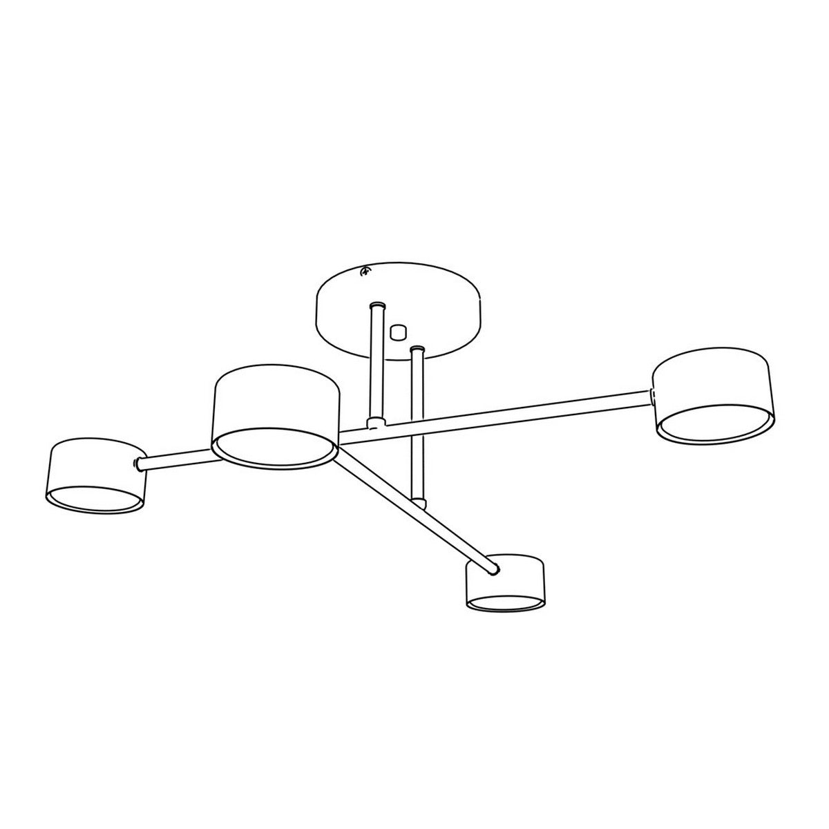 Lampada a Sospensione Diego, Oro, Acciaio, 8x8x100 cm, Seven Design